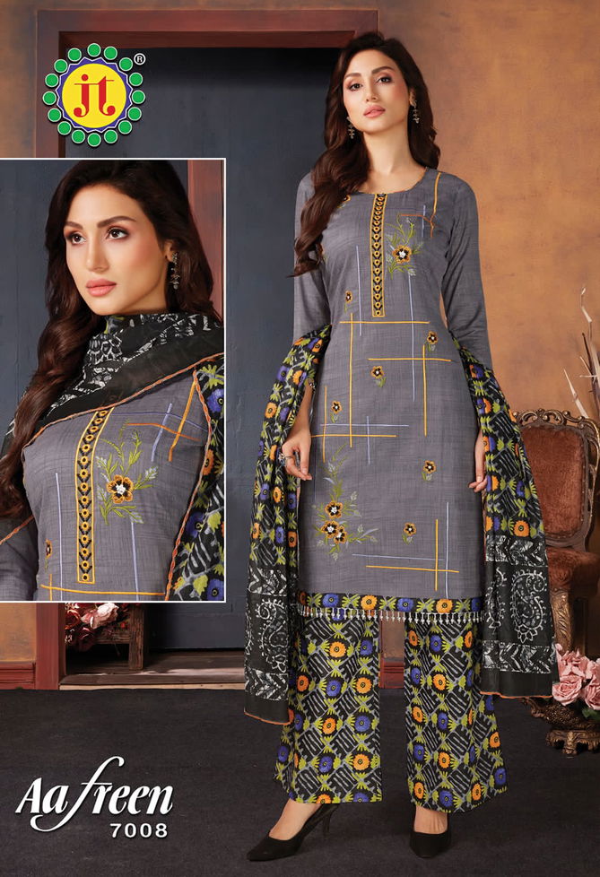 Jt Aafreen 7 Printed Cotton Fancy Regular Wear Designer Dress Material Collection